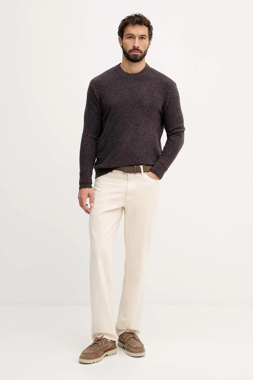 Свитер с примесью шерсти United Colors of Benetton цвет коричневый  1L5YU10AD