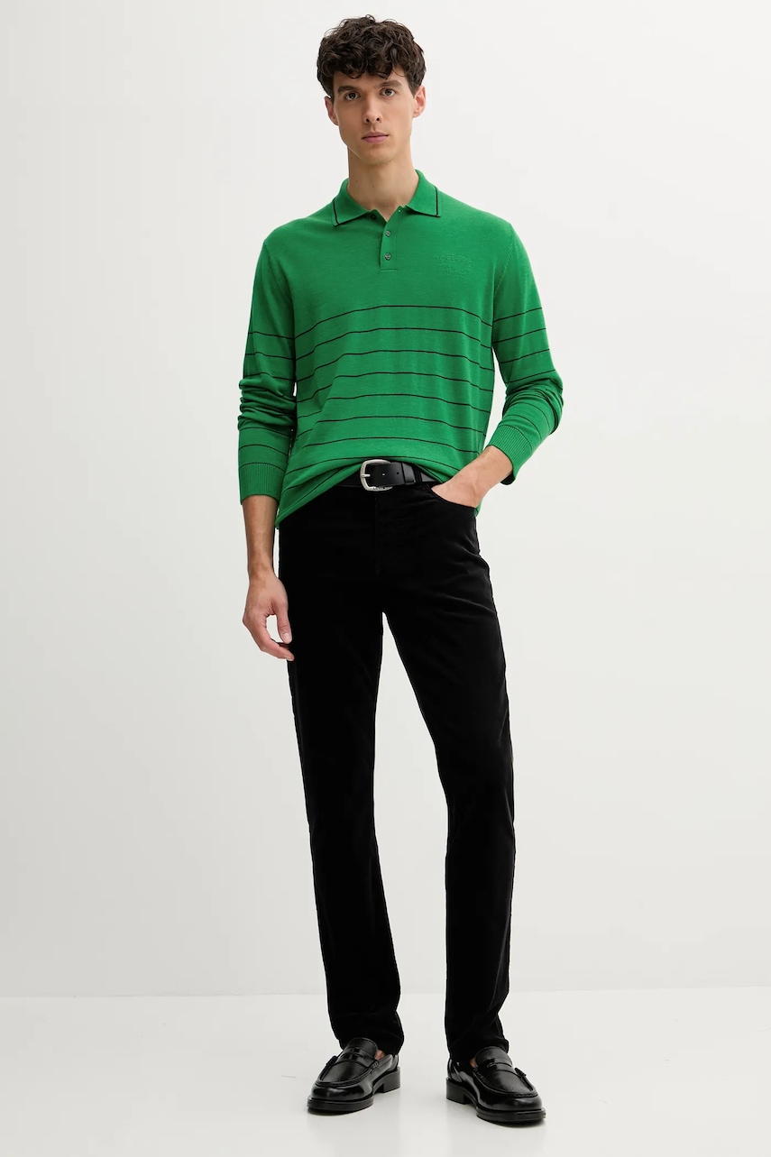 Шерстяной свитер Iceberg цвет зелёный лёгкий A004 9005 Шерстяной свитер Iceberg цвет зелёный лёгкий A004 9005