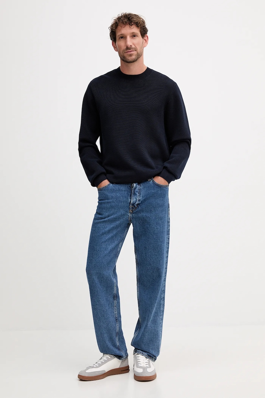 Хлопковый свитер Armani Exchange цвет синий XM000915 AF11967 Хлопковый свитер Armani Exchange цвет синий XM000915 AF11967