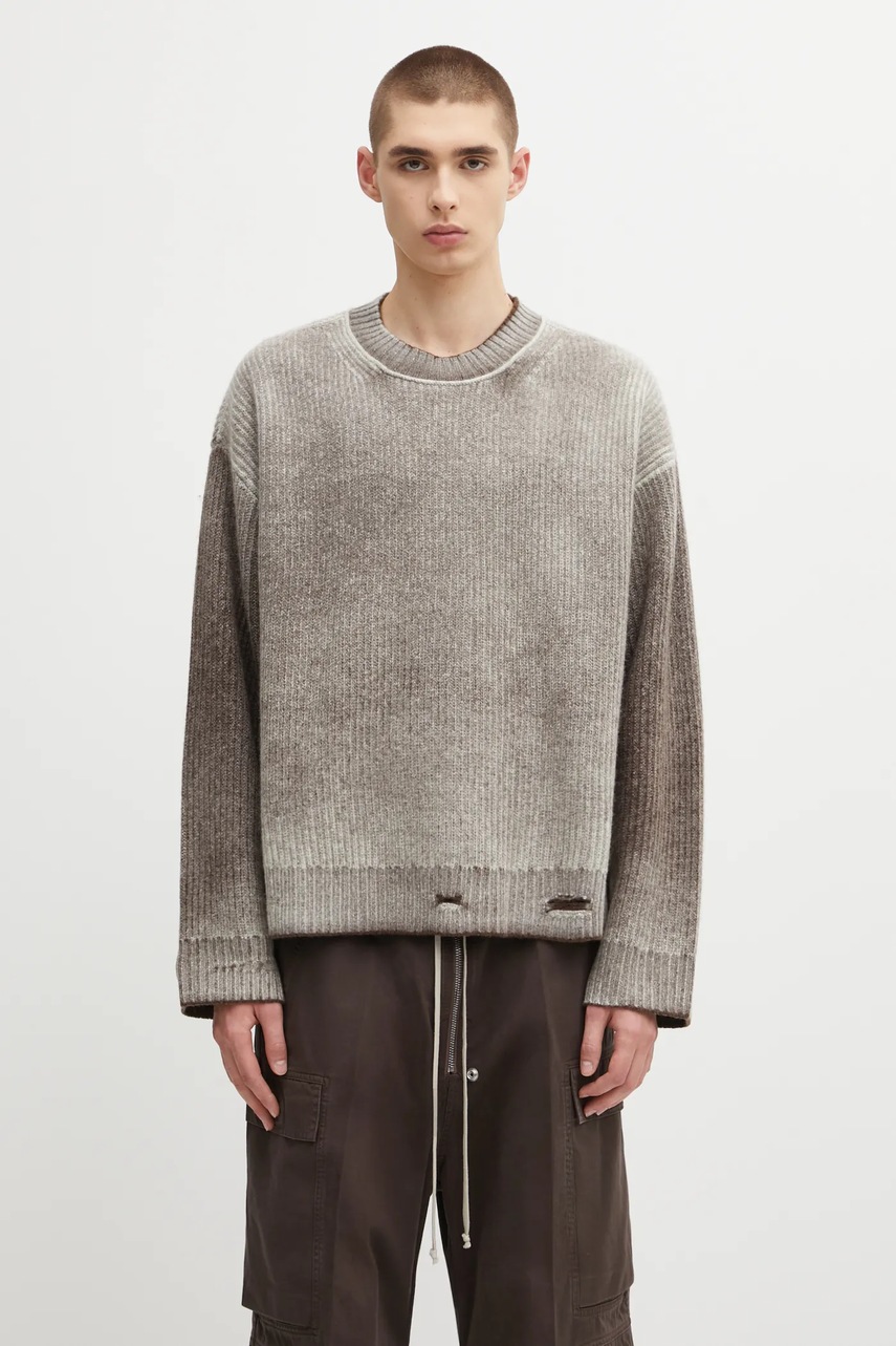 Represent  sweter dwustronny wełniany Reversible Fade Out
