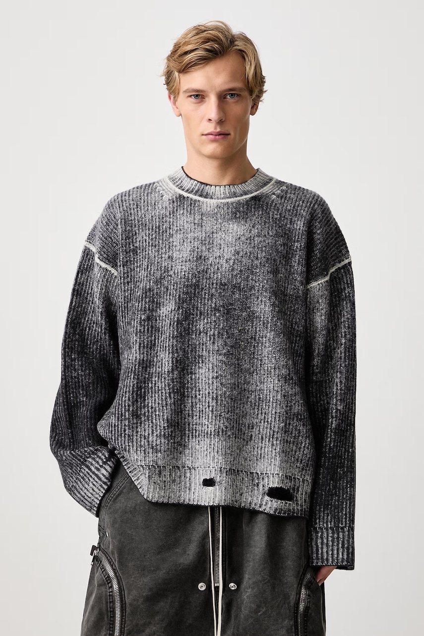Represent Reversible Fade Out pulover din lână pentru bărbați