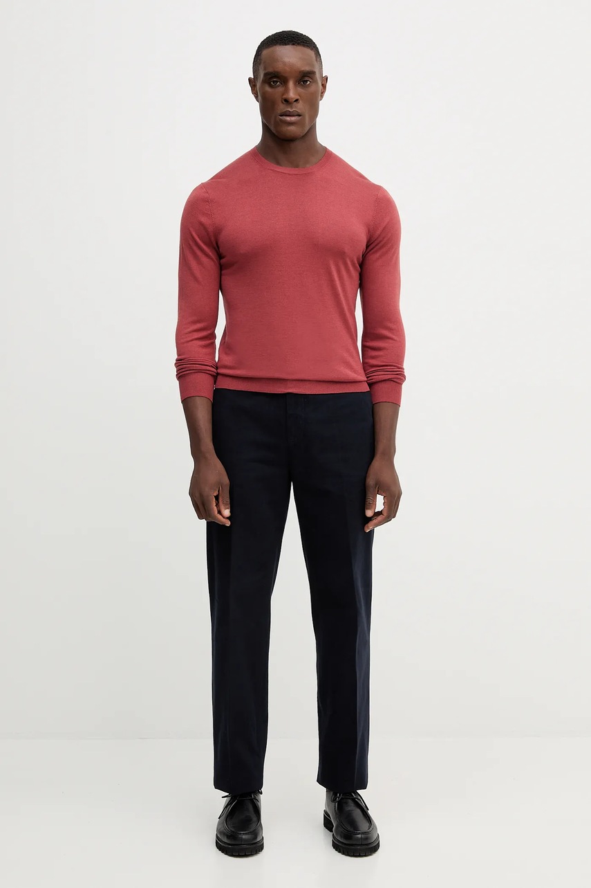 Свитер с шерстью Hackett London цвет оранжевый лёгкий HM7000006