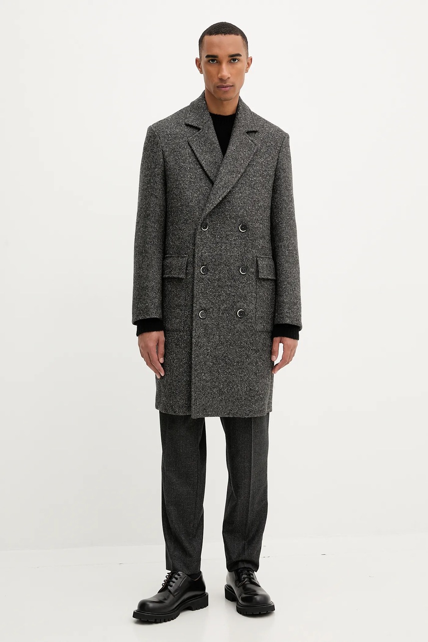 Свитер с шерстью BARENA VENEZIA Knitwear Mareselo цвет чёрный с полугольфом KNU5294.509