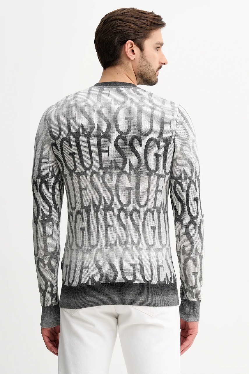 Svetr z vlněné směsi Guess JOSHWA (obrázek 3)