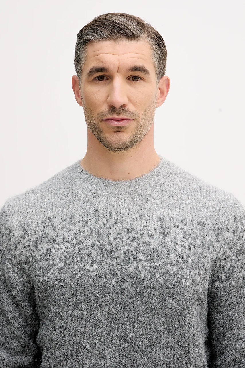 Svetr z vlněné směsi Guess TREY (obrázek 4)