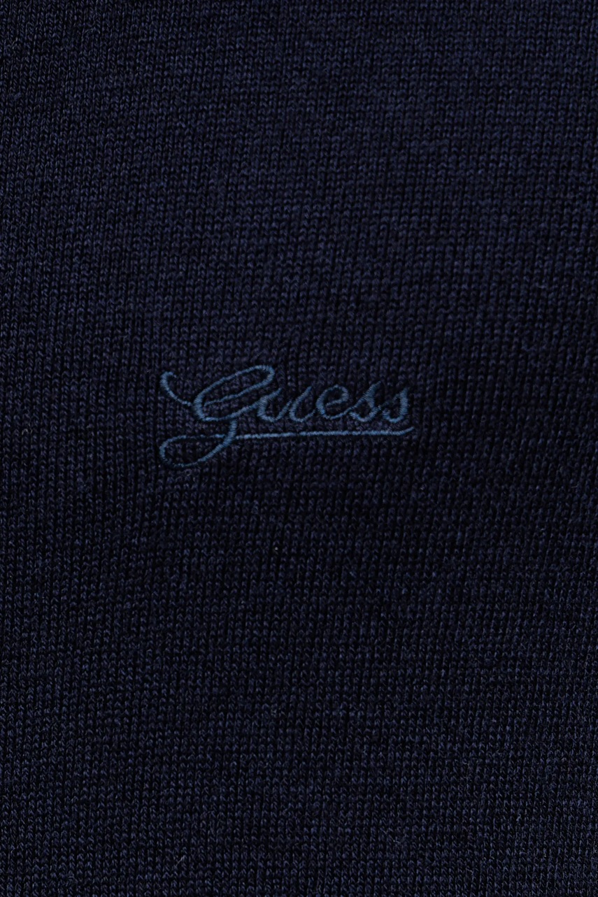 Svetr z hedvábné směsi Guess DANIEL (obrázek 5)