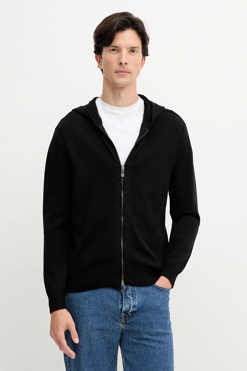 Levně Svetr s příměsí vlny Armani Exchange černá barva, XM000905 AF14008