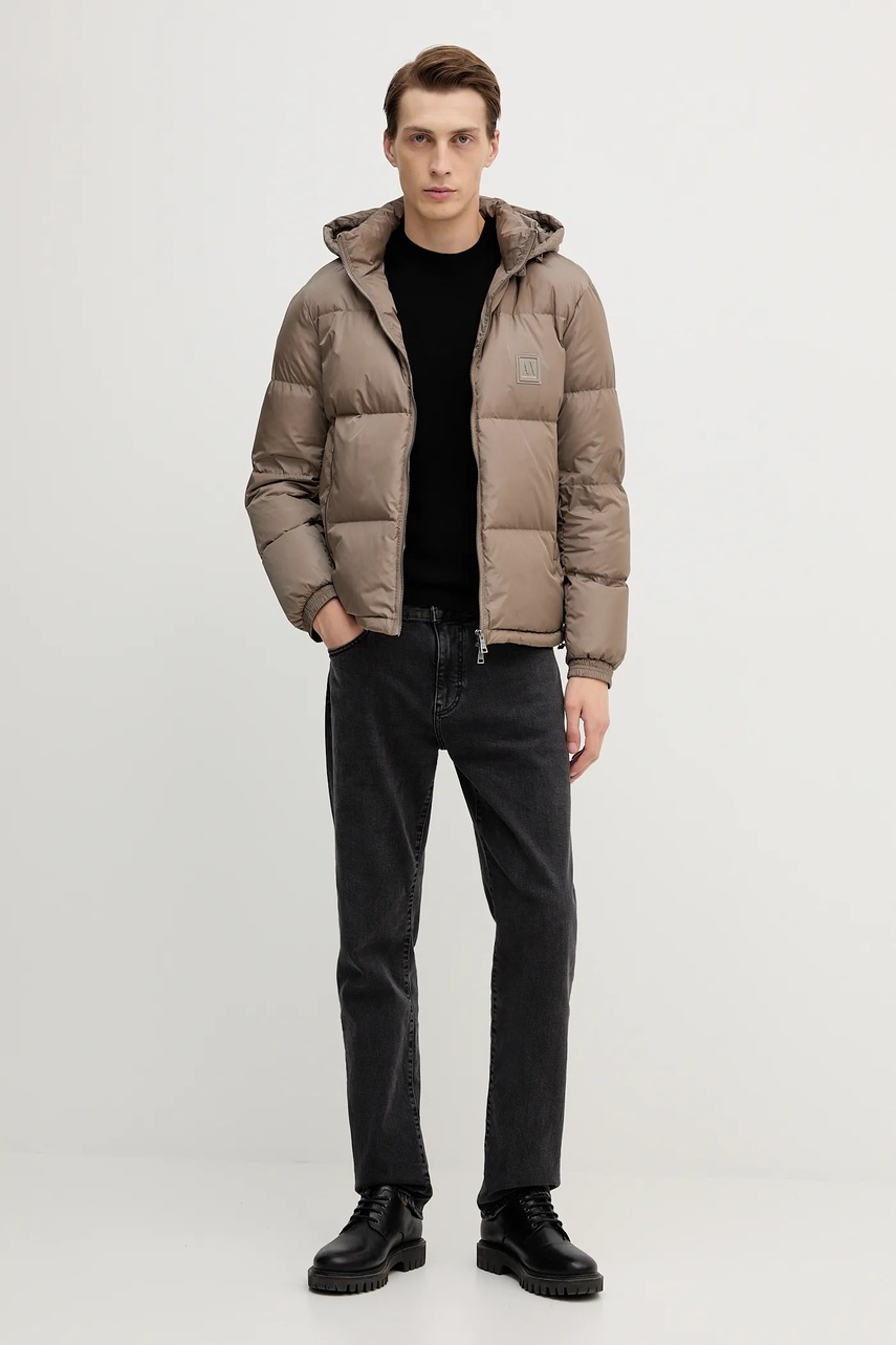 Шерстяной свитер Armani Exchange цвет чёрный лёгкий XM001329 AF11982