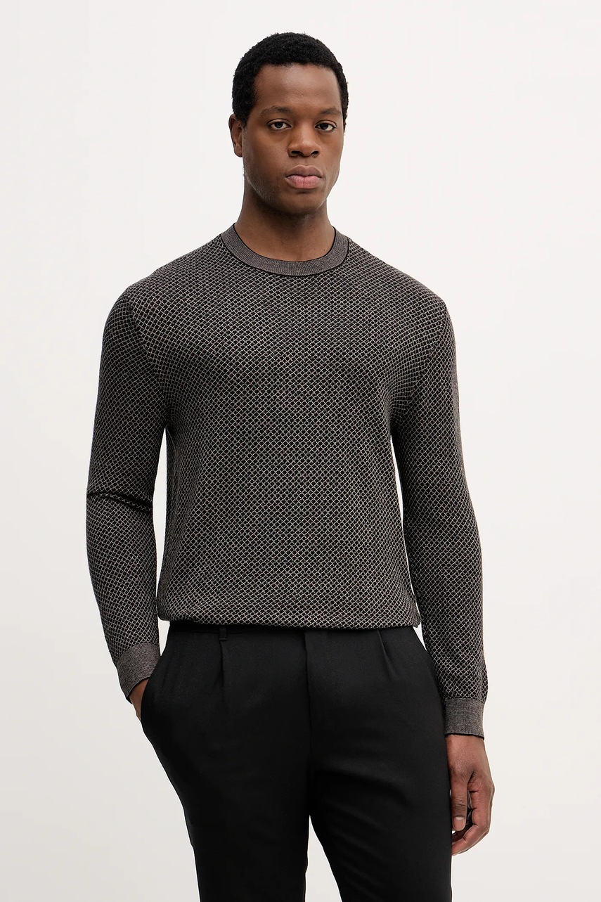 Levně Svetr Armani Exchange pánský, černá barva, XM001913 AF18841