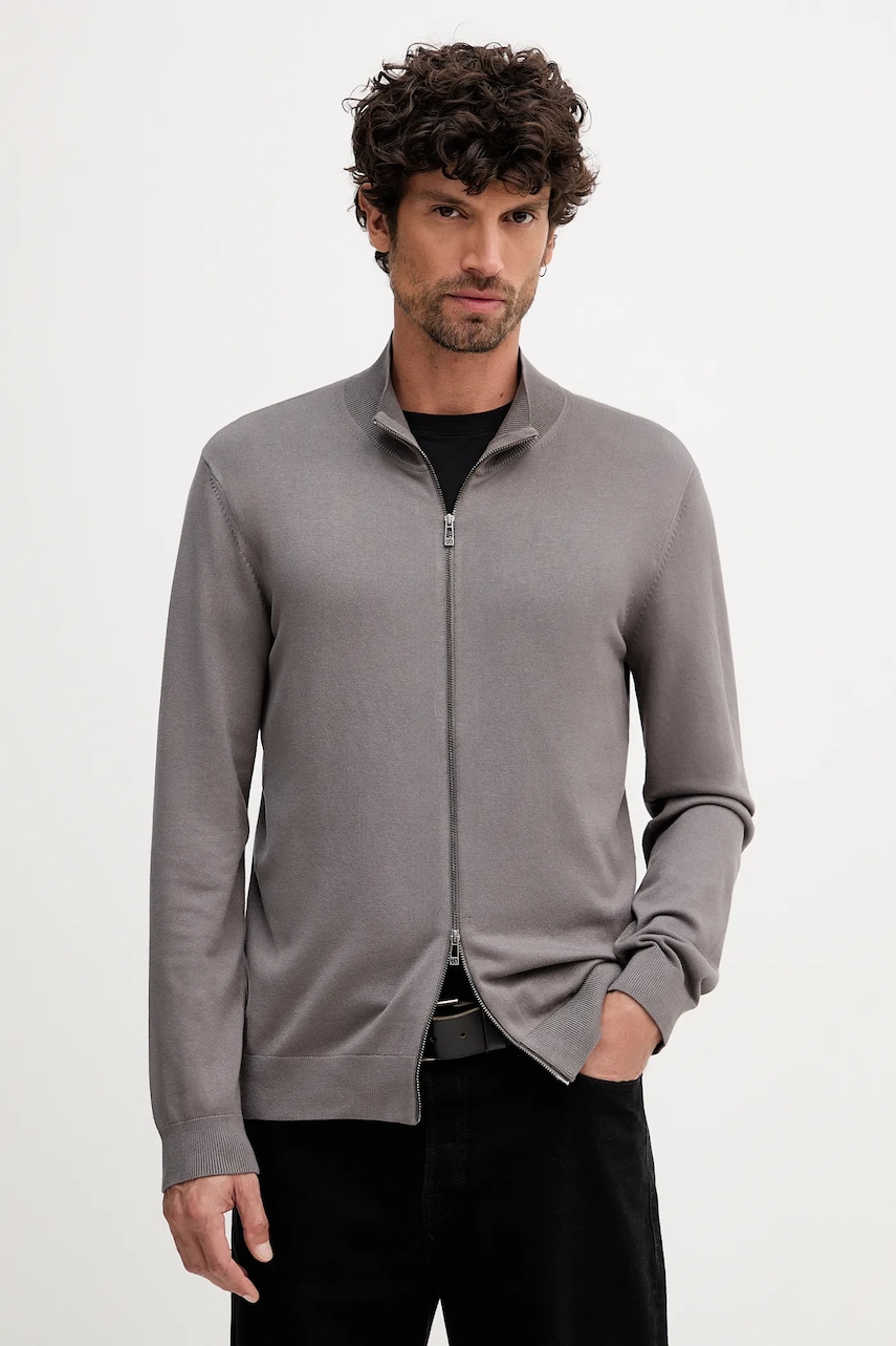 Armani Exchange cardigan culoarea gri, XM001279 AF10454