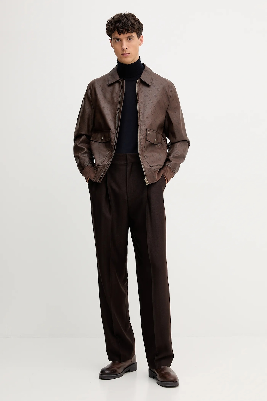 Шерстяной свитер Emporio Armani цвет синий лёгкий с гольфом 8N1M43 1M67Z Шерстяной свитер Emporio Armani цвет синий лёгкий с гольфом 8N1M43 1M67Z