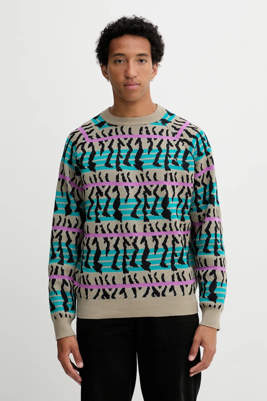 Puma pulover culoarea verde, light, 632499 - 0 | YEO