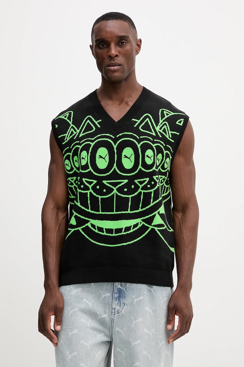 Puma vestă PUMA x RIPNDIP culoarea negru, 632415