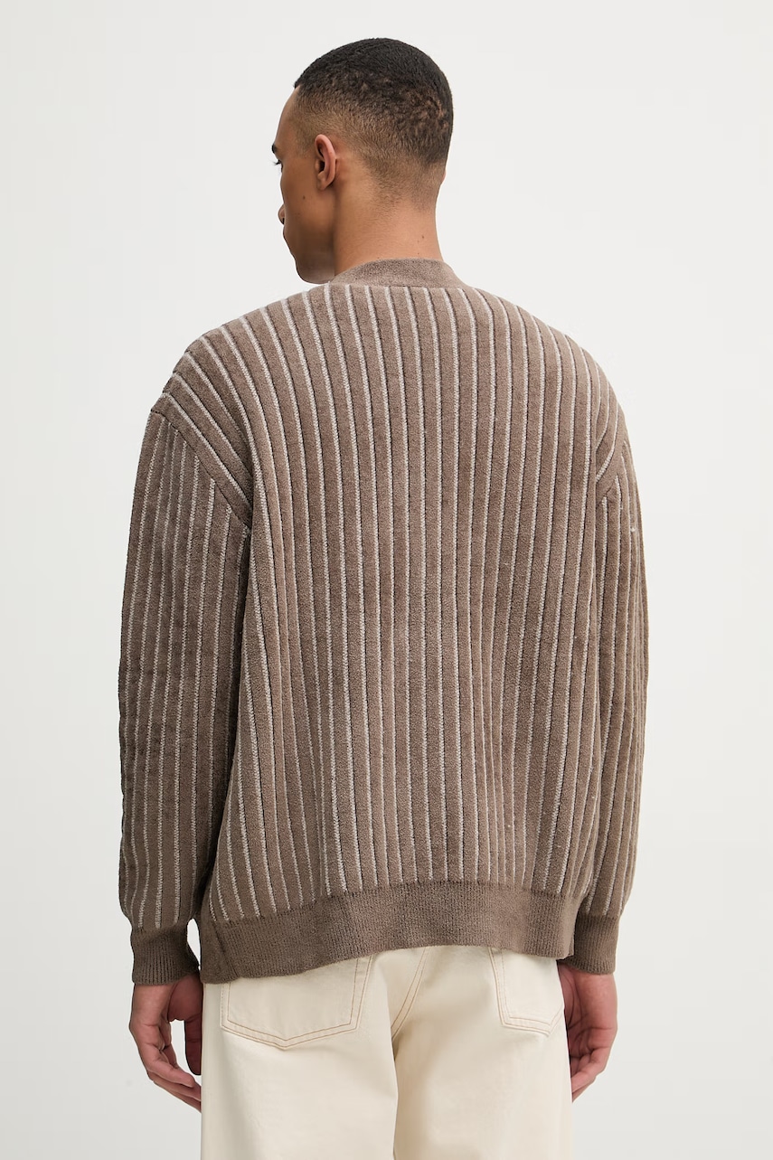 Drôle de Monsieur kardigán pánsky s prímesou vlny Le Cardigan Monogramme