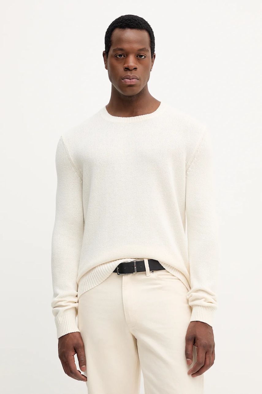 Joop! pulover de bumbac culoarea bej, light, 30046902