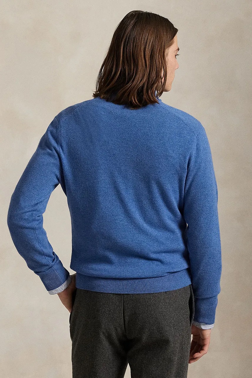Шерстяной свитер Polo Ralph Lauren с полугольфом 710876756 Шерстяной свитер Polo Ralph Lauren с полугольфом 710876756
