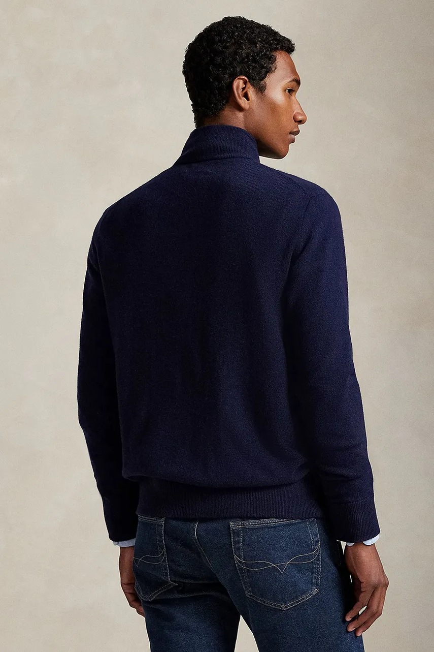 Шерстяной кардиган Polo Ralph Lauren цвет синий 710974149