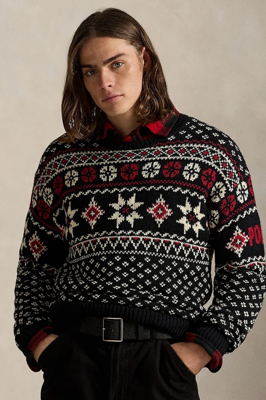 Levně Svetr s příměsí kašmíru Polo Ralph Lauren pánský, více barev, 710982258