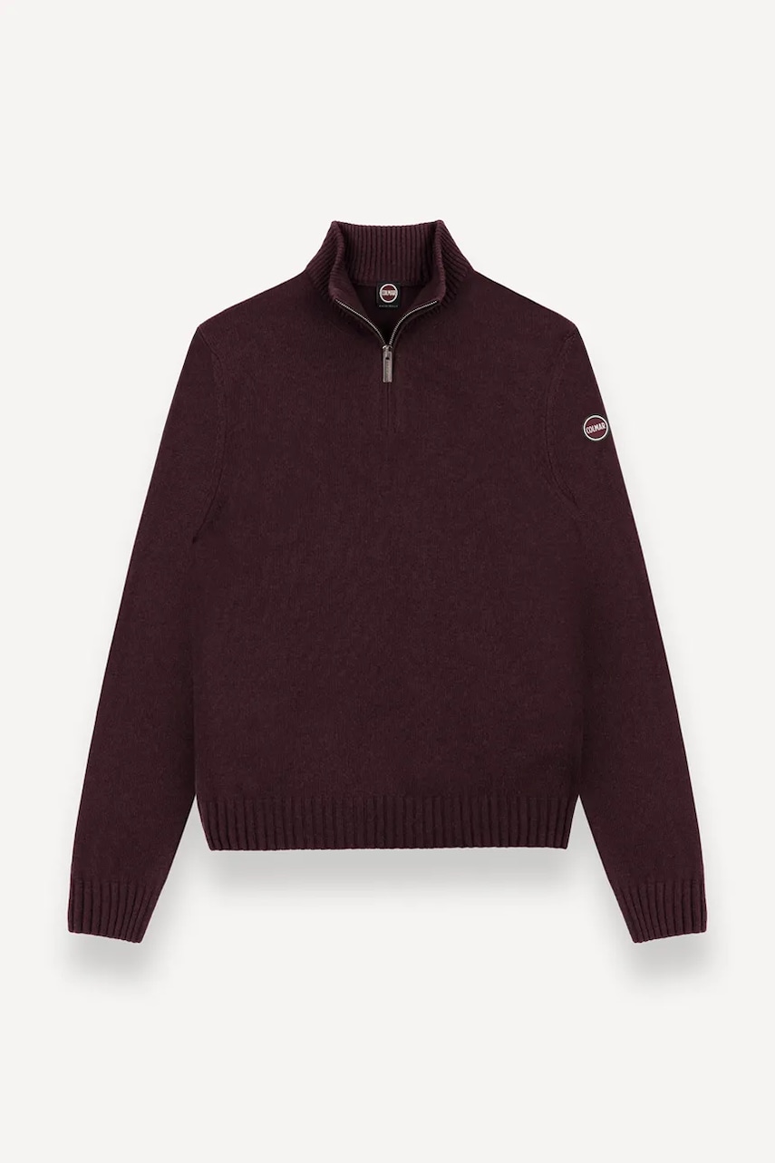 Colmar pulover de lână culoarea maro, cu turtleneck, 4472.5YR