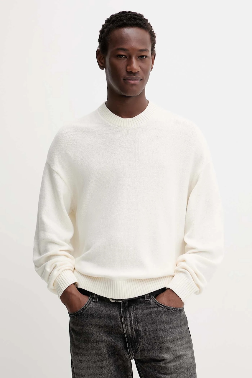 Hollister Co. pulover culoarea bej, KI320-5058 - 0 | YEO