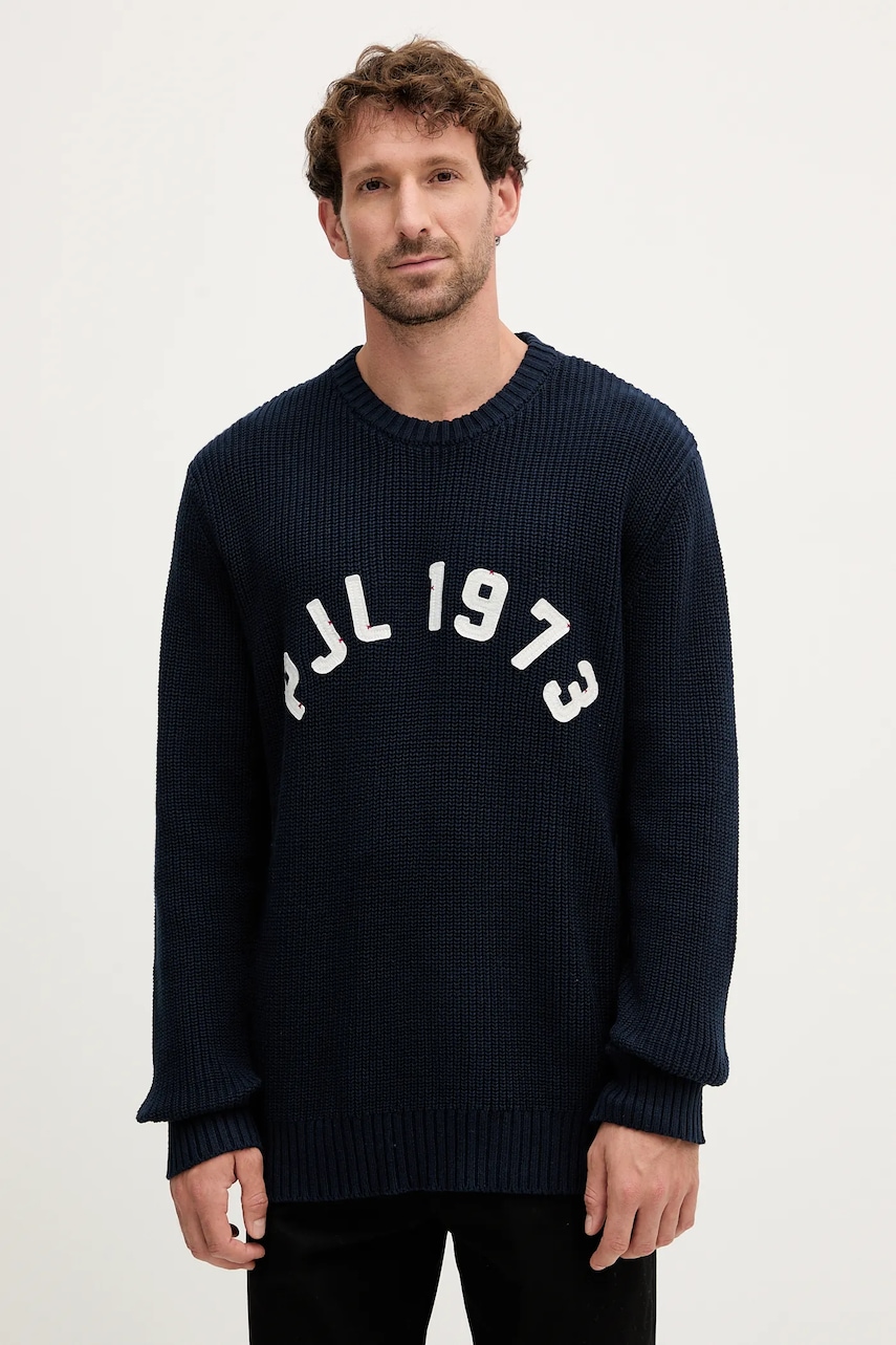 Pepe Jeans pulover de bumbac culoarea bleumarin, călduros, PM7000006