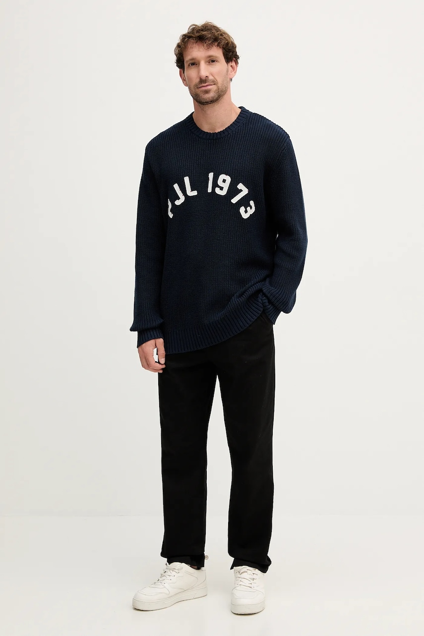 Хлопковый свитер Pepe Jeans цвет синий тёплый PM7000006 Хлопковый свитер Pepe Jeans цвет синий тёплый PM7000006