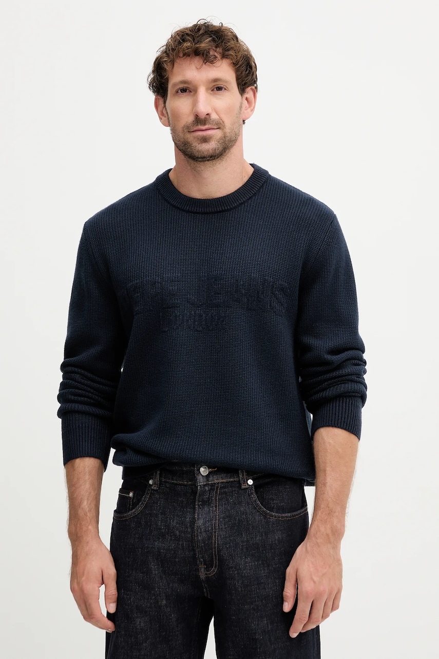 Levně Svetr Pepe Jeans pánský, tmavomodrá barva, PM7000016