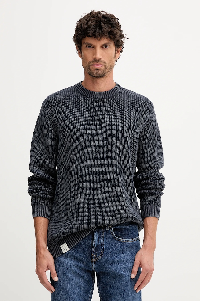 Pepe Jeans pulover de bumbac culoarea bleumarin, călduros, PM7000022