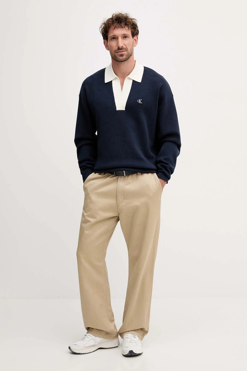 Свитер Calvin Klein Jeans цвет синий LV04RD303G Свитер Calvin Klein Jeans цвет синий LV04RD303G