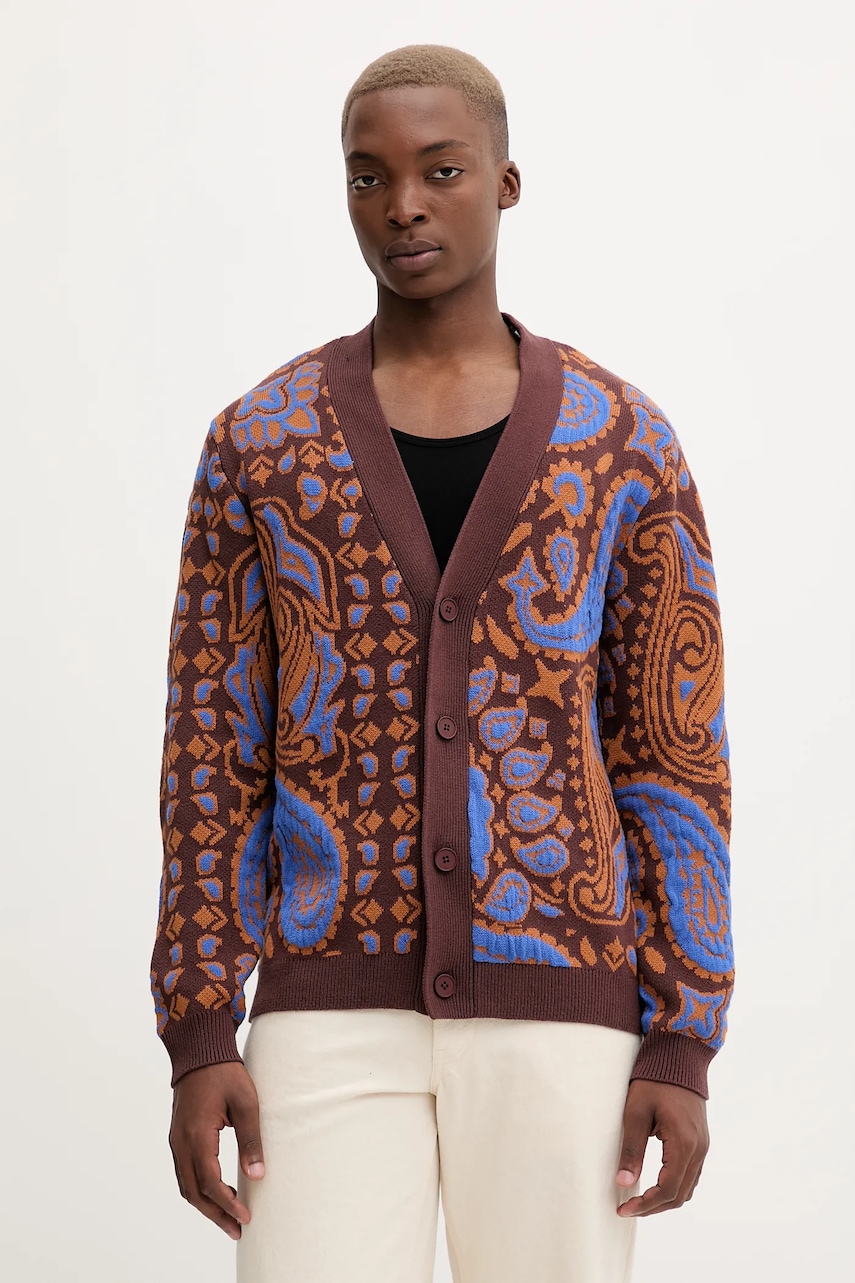 Desigual cardigan culoarea maro, 25WMJF12