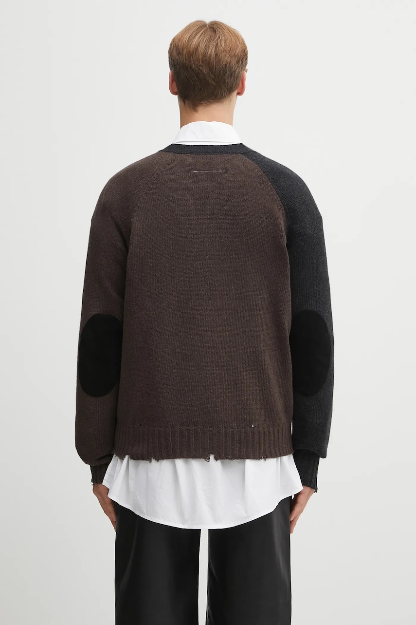 Vlněný kardigan MM6 Maison Margiela