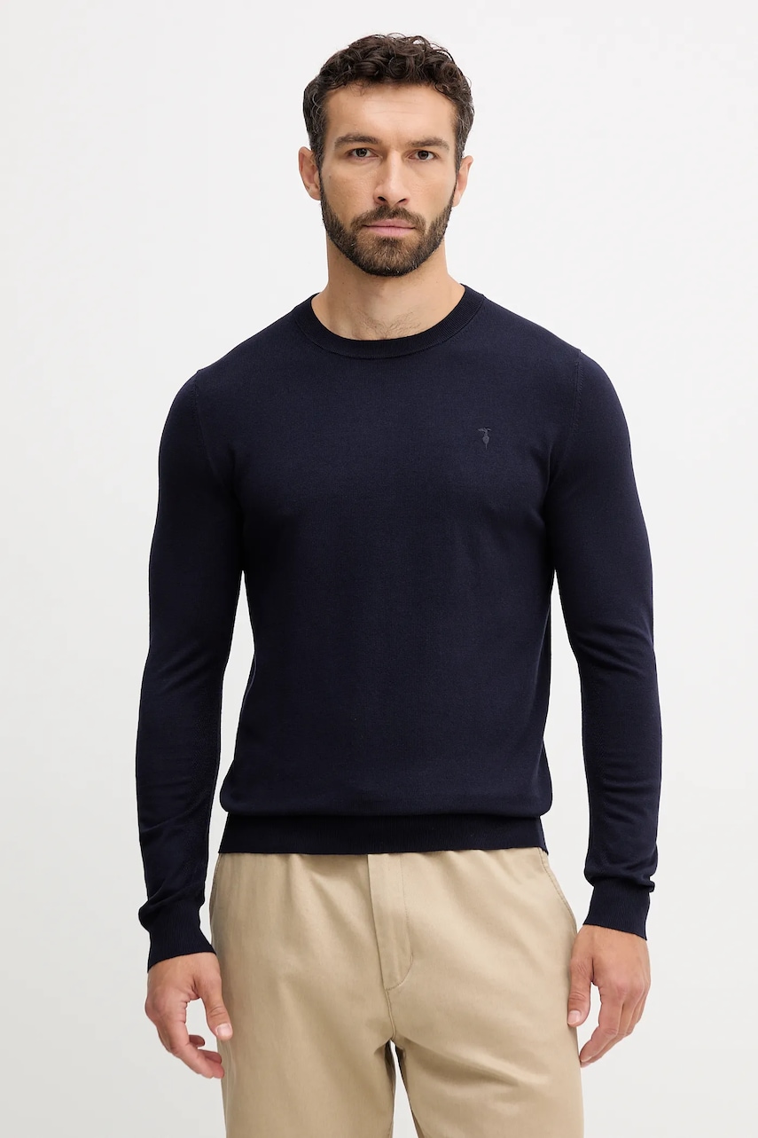 Trussardi pulover culoarea bleumarin, light, M0168000018N