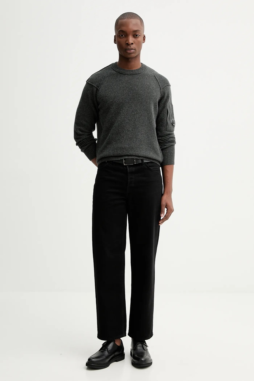 Свитер с шерстью C.P. Company цвет серый  19CMKN707A110149A