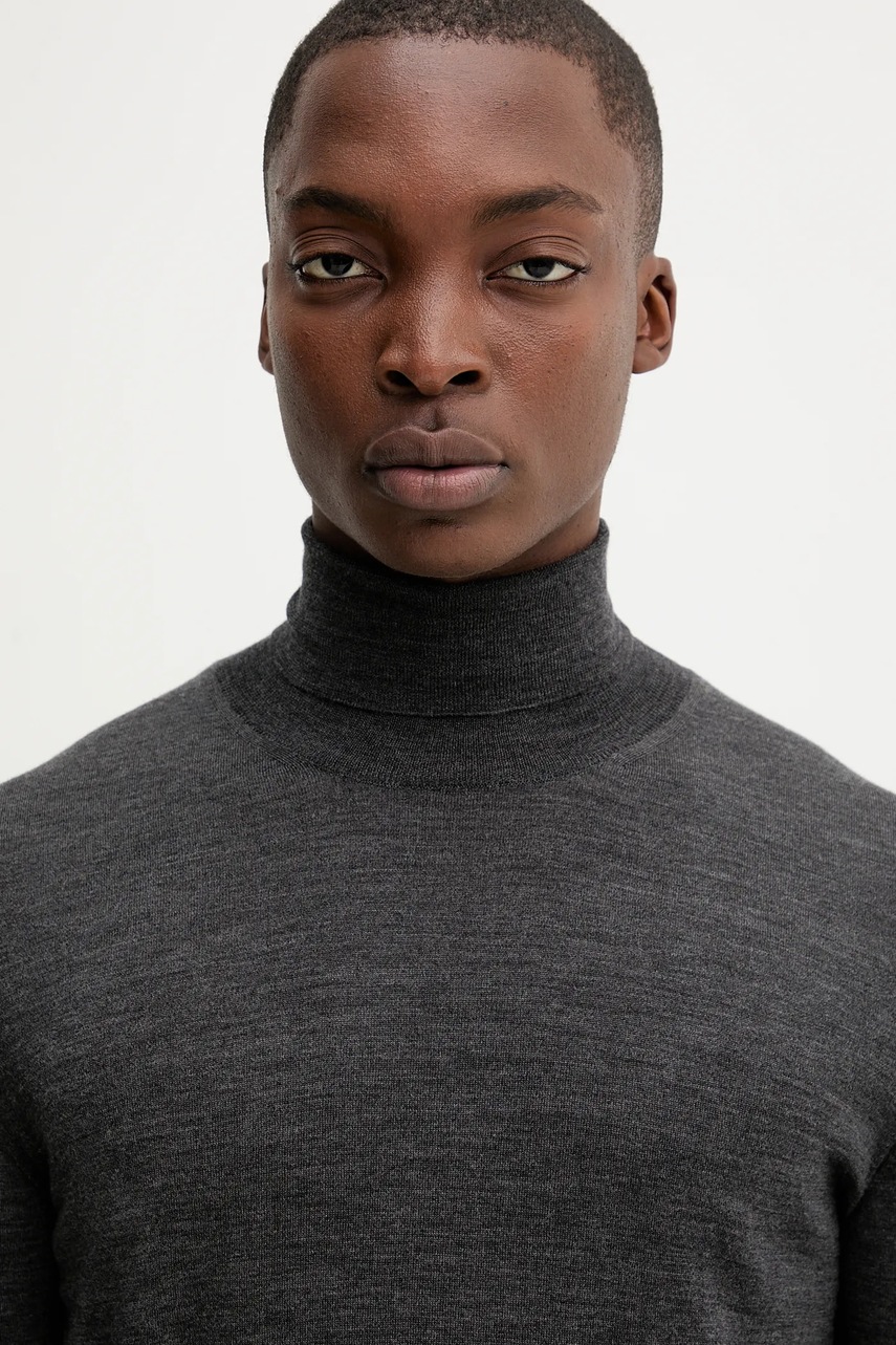 Μάλλινο πουλόβερ BARENA VENEZIA Knitwear Camio ανδρικό, χρώμα: γκρι, KNU5282.429 φωτογραφία