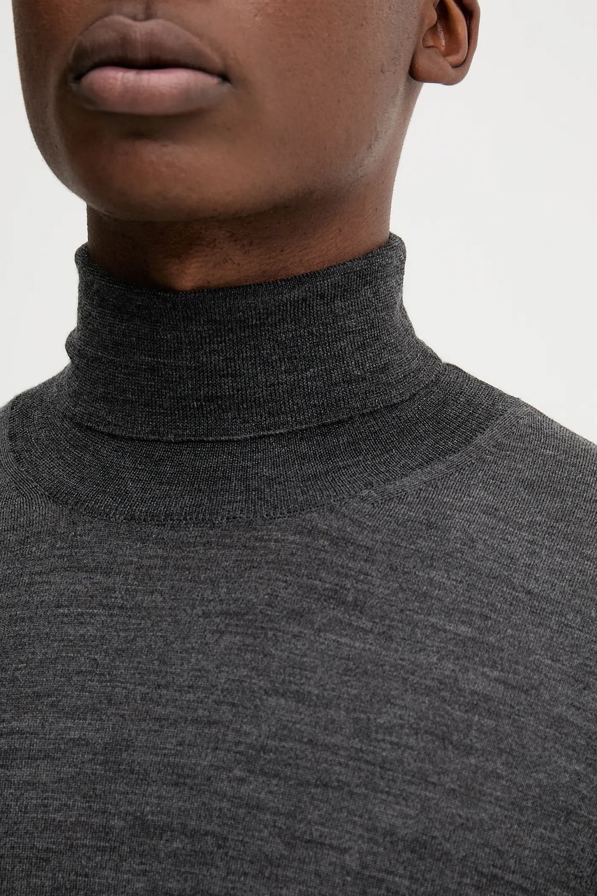 Μάλλινο πουλόβερ BARENA VENEZIA Knitwear Camio ανδρικό, χρώμα: γκρι, KNU5282.429 φωτογραφία