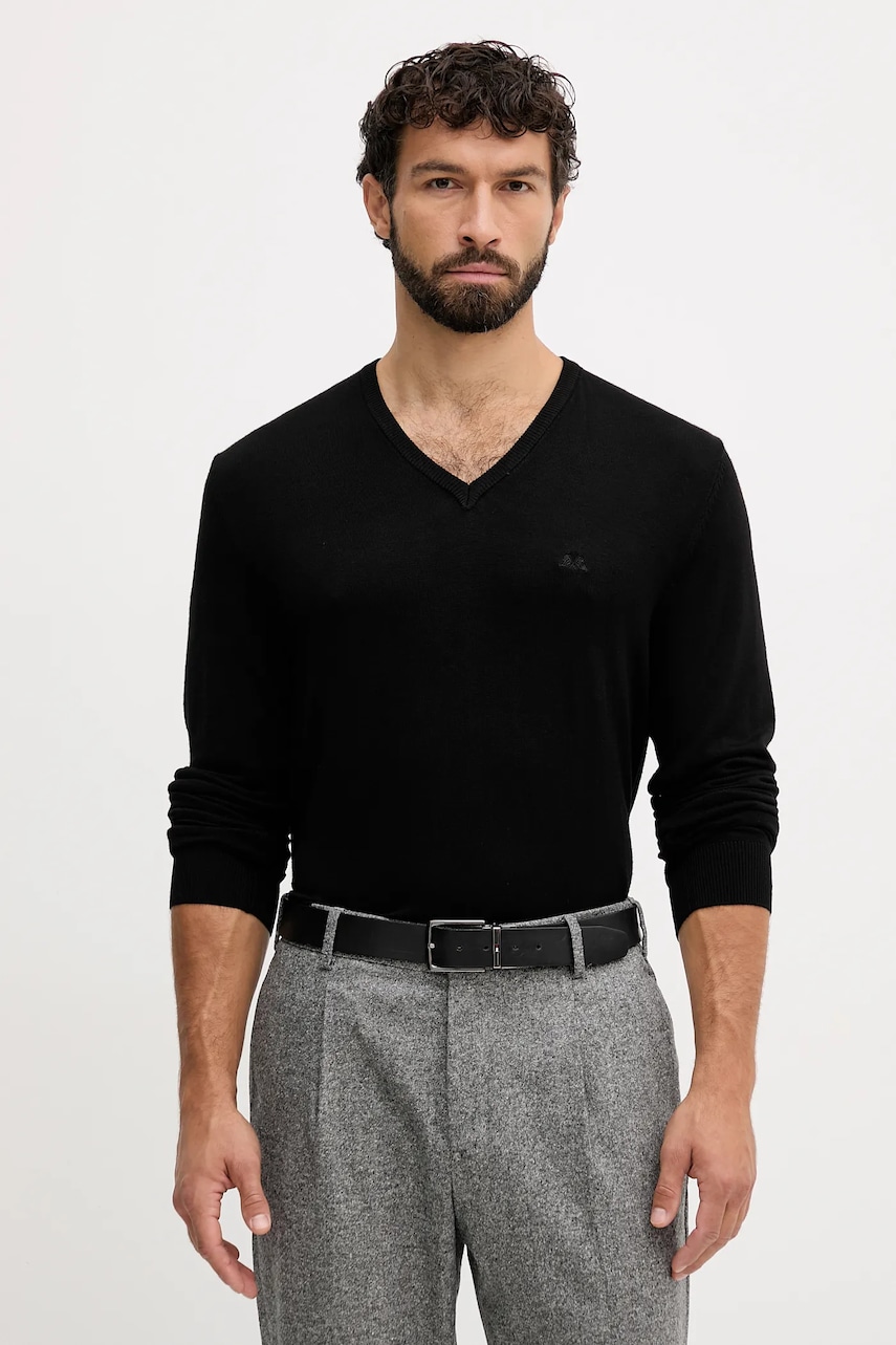 Lindbergh pulover culoarea negru, light, 30-800140