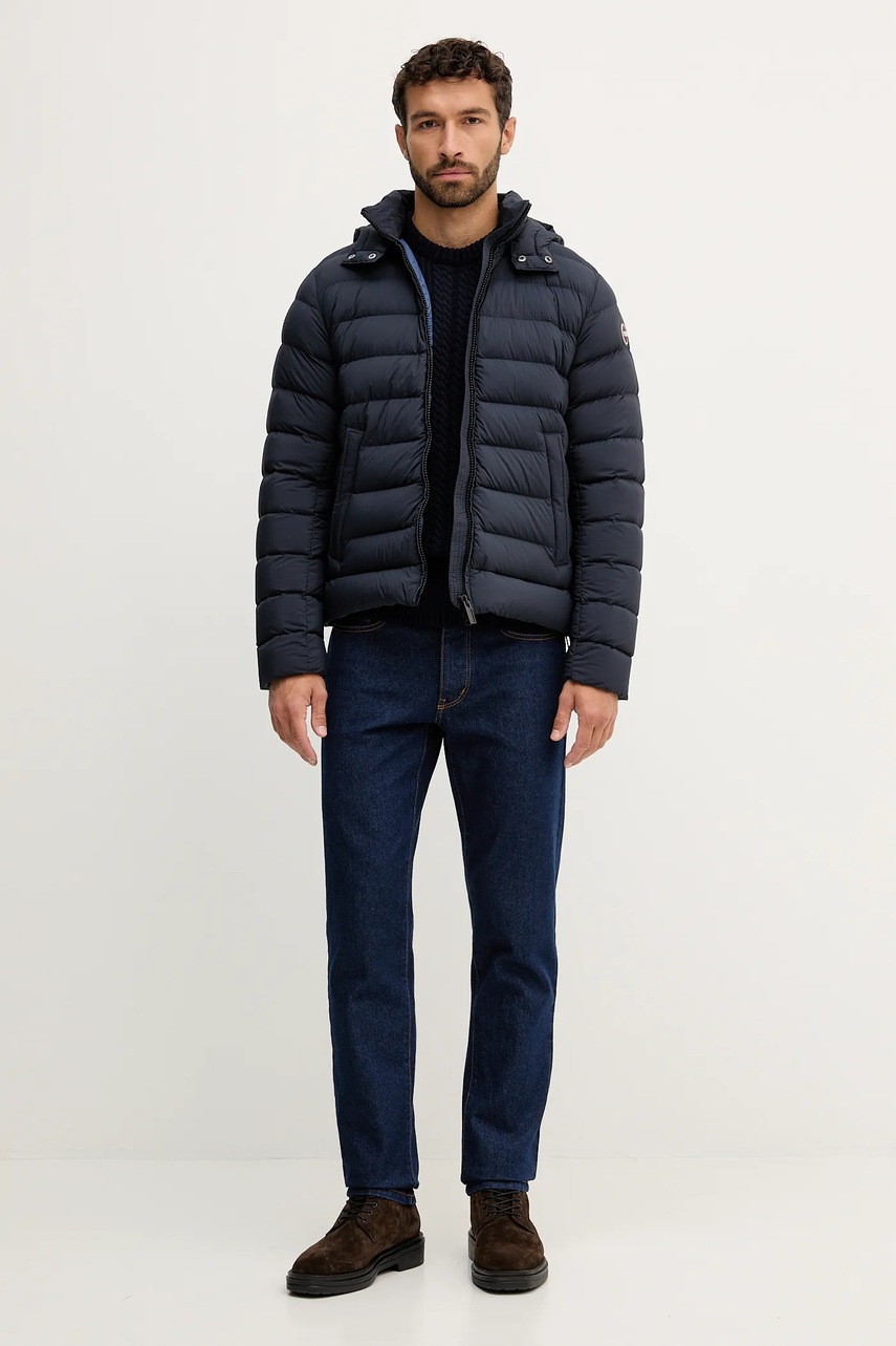 Свитер с шерстью Barbour цвет синий  MKN1679