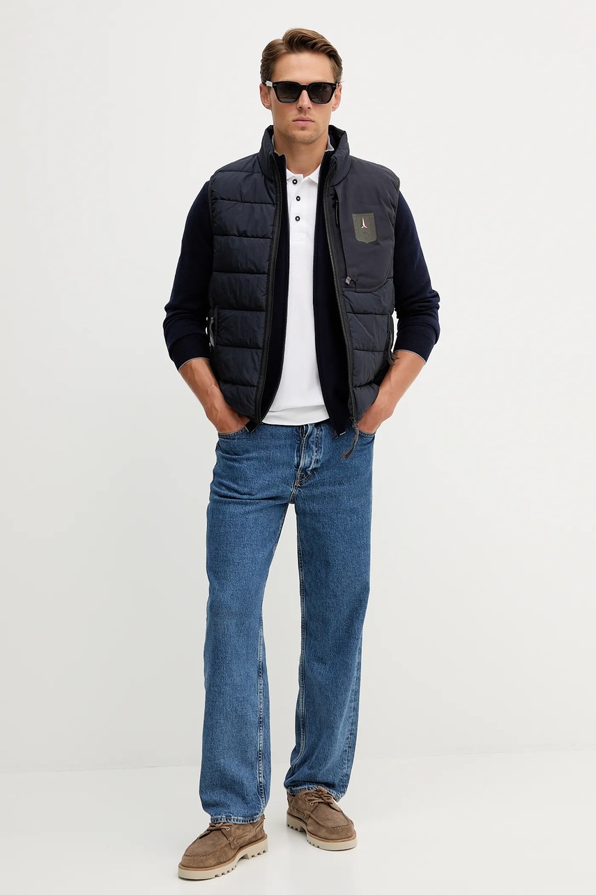 Шерстяной кардиган Aeronautica Militare цвет синий MA1569UL00415