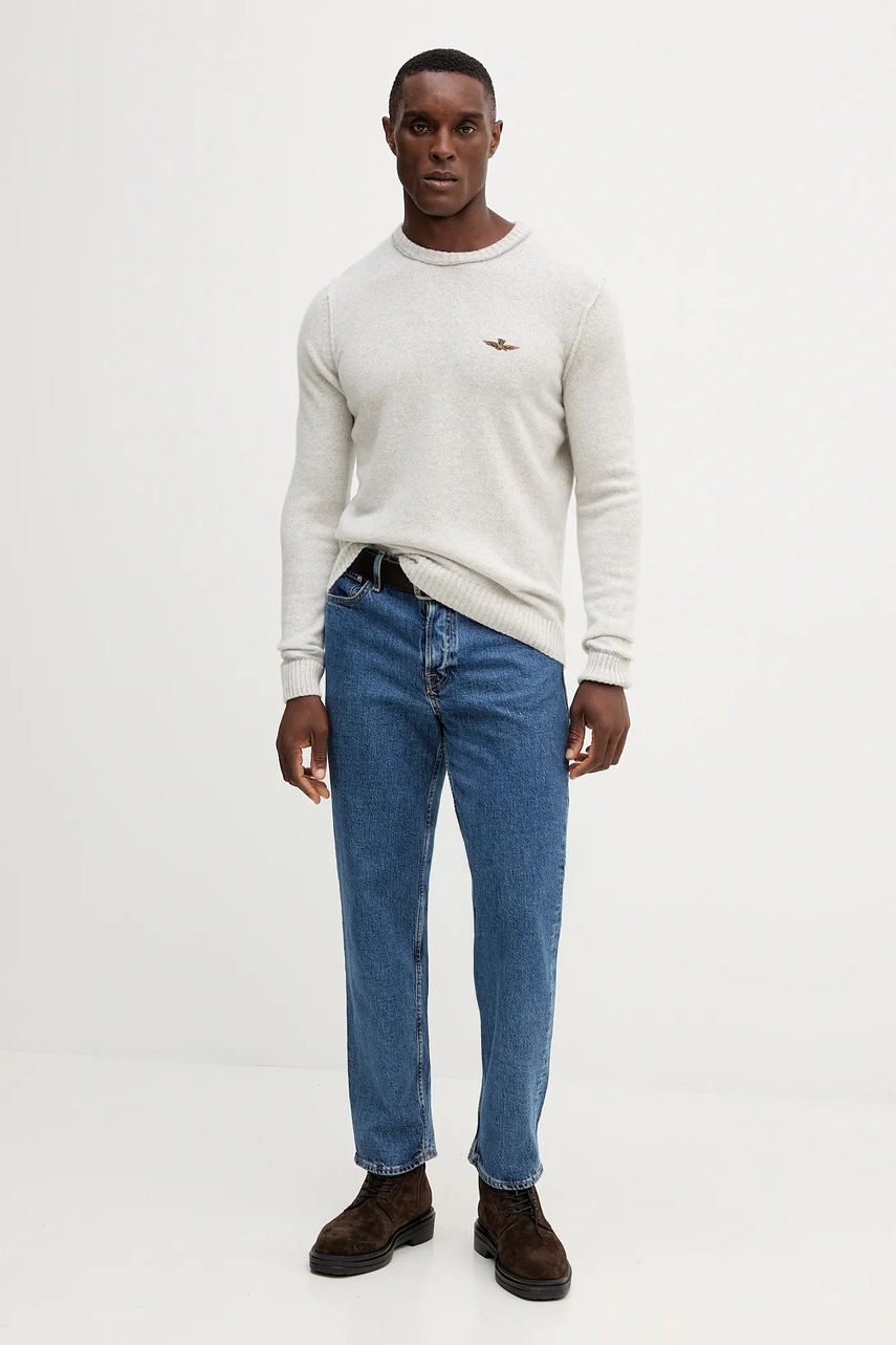 Свитер с шерстью Aeronautica Militare цвет серый  MA1608UL00924