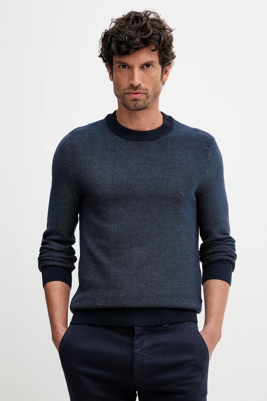 BOSS Orange pulover culoarea bleumarin, light, 50548673