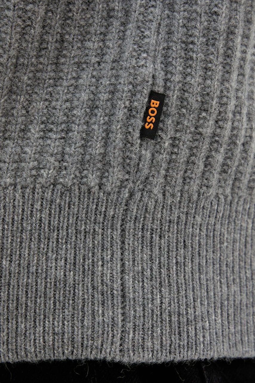 Vlněný svetr BOSS Orange Klacier (obrázek 5)