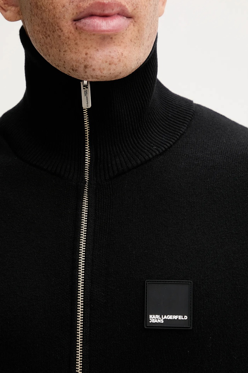 Kardigan s příměsí vlny Karl Lagerfeld Jeans (obrázek 5)