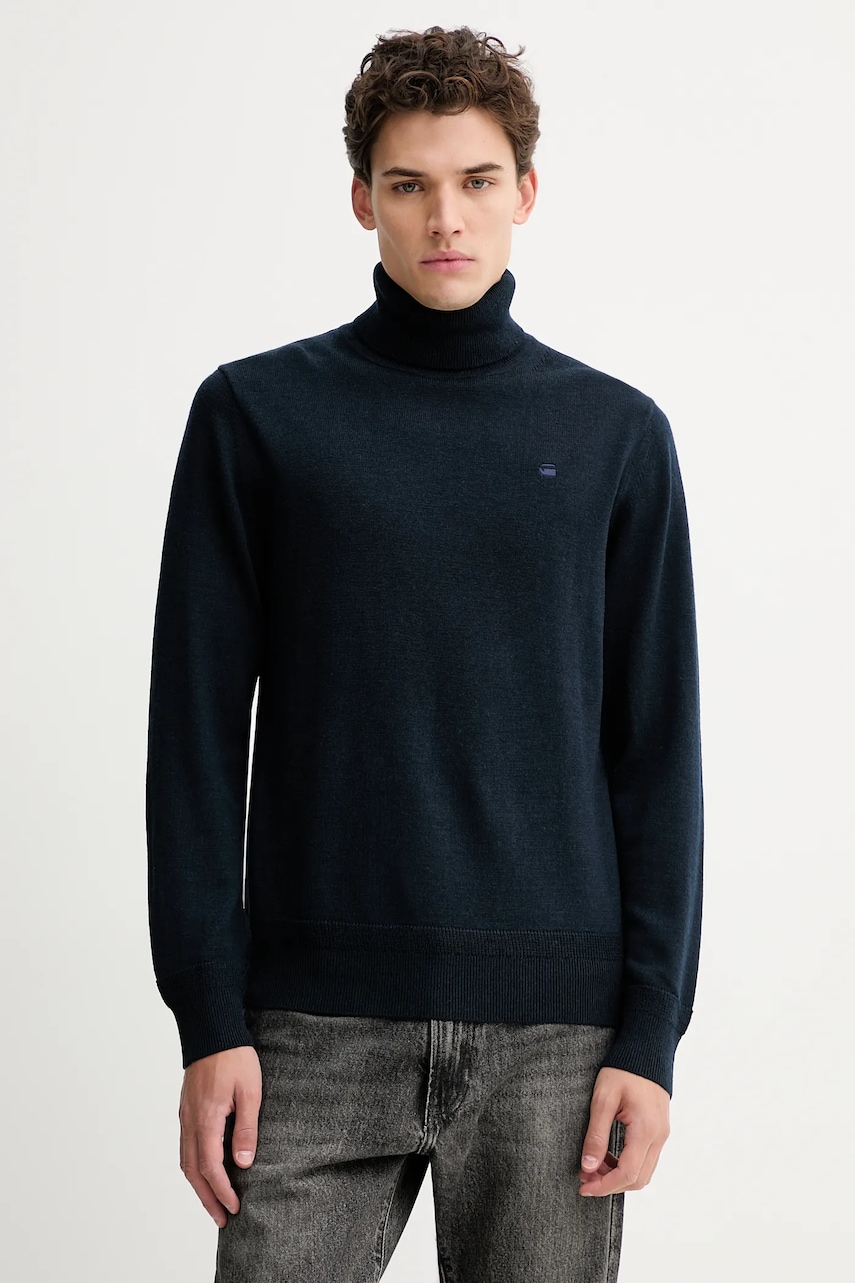 G-Star pulover de lână Premium core turtle