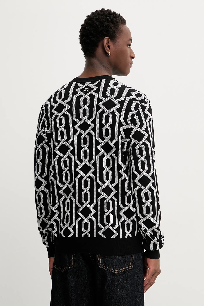 Svetr z vlněné směsi HUGO Souvawn (obrázek 3)