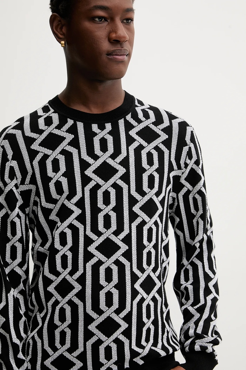 Svetr z vlněné směsi HUGO Souvawn (obrázek 4)