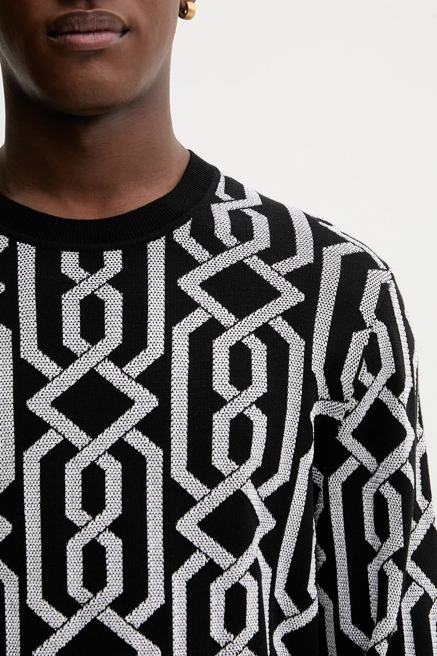 Svetr z vlněné směsi HUGO Souvawn (obrázek 5)