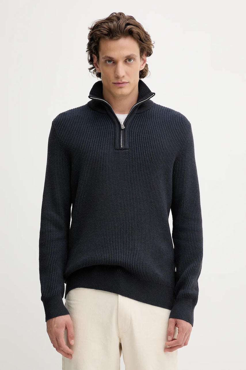 Marc O\'Polo pulover din amestec de lână culoarea bleumarin, călduros, 529507960118