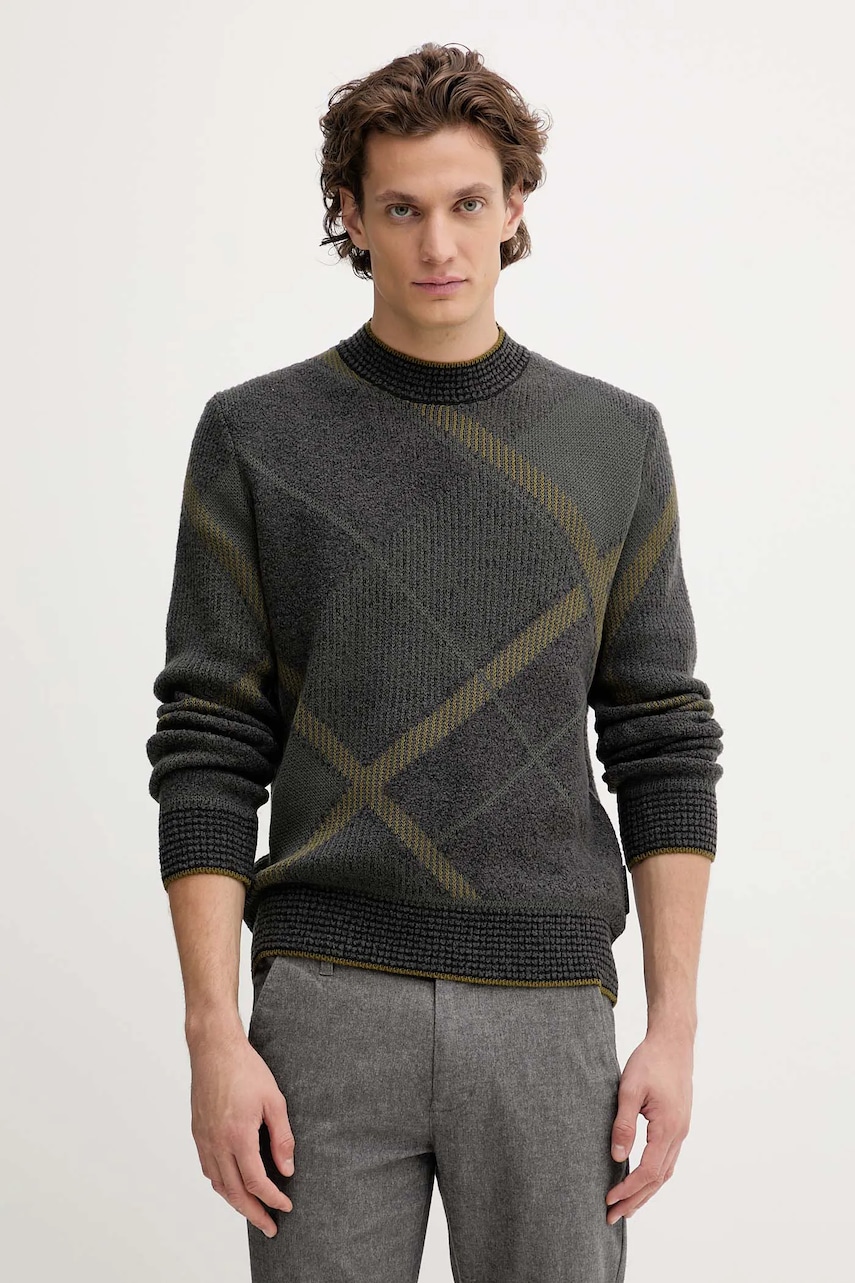 Marc O\'Polo pulover din amestec de lână culoarea gri, călduros, 529509860122