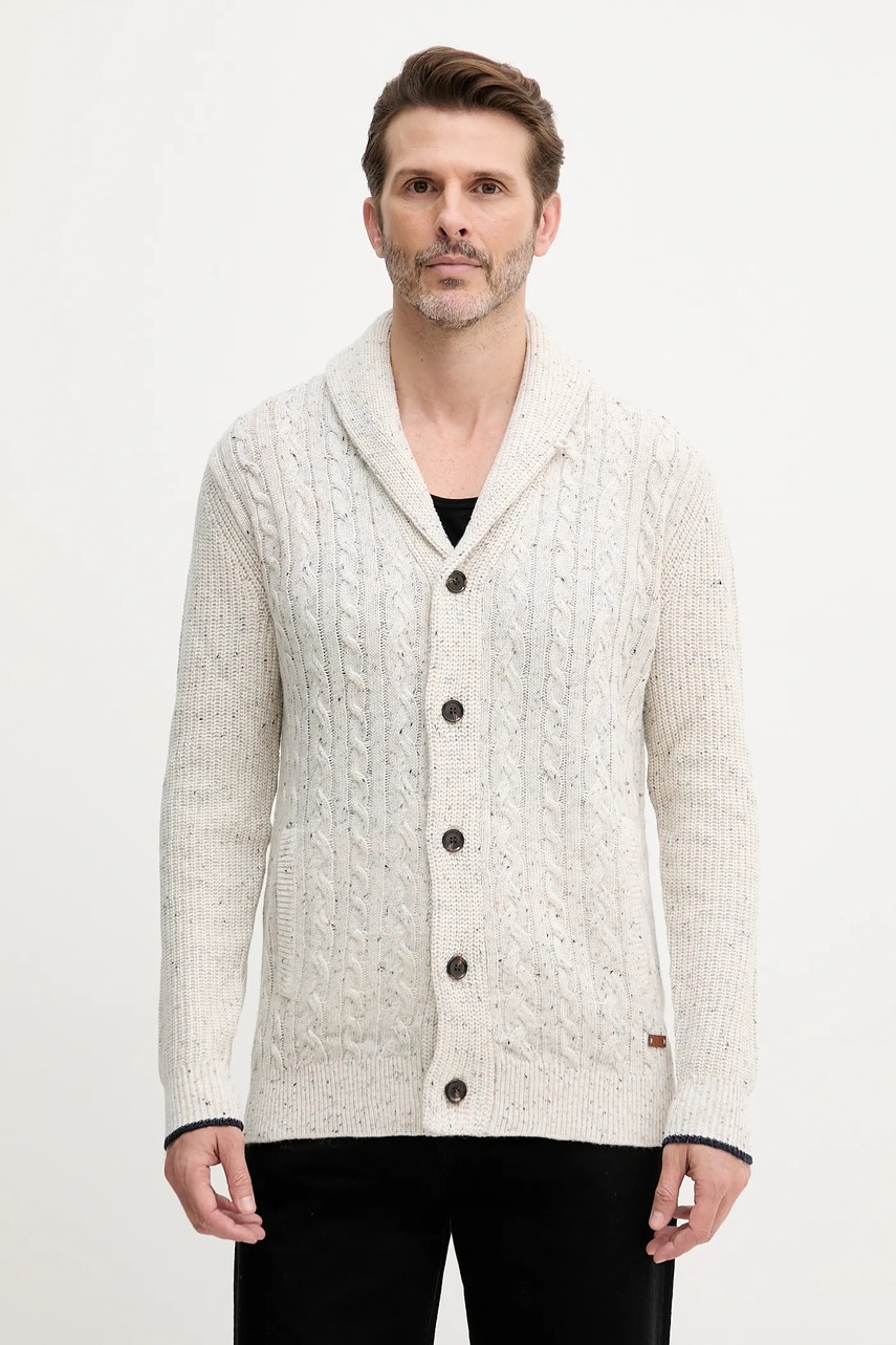 Levně Svetr Liu Jo pánský, béžová barva, QF5186.MA13R