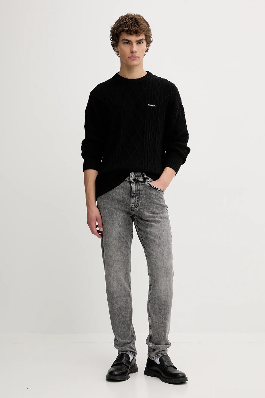 Свитер с добавлением шерсти Guess Jeans цвет чёрный  M5BR04 Z0561